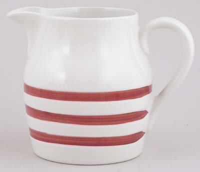 Jug or Pitcher Hooped Churn Red